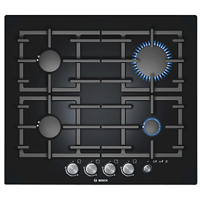 Bosch PPP616M91E Gas Hob, Black Bosch PPP616M91E Gas Hob, Black
